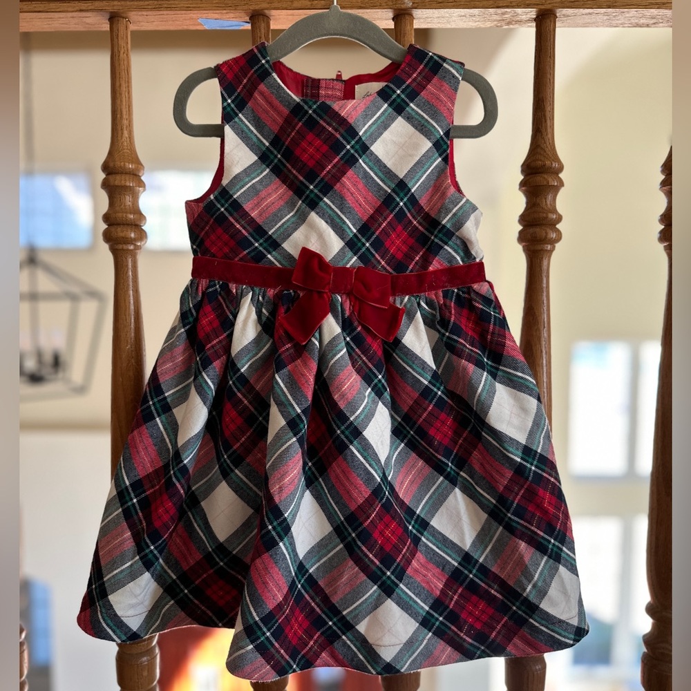 H&M HOLIDAY CHRISTMAS PLAID DRESS SIZE 2-3 YEARS